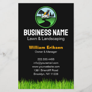 Professional Landscaping Grass Mowing Service Flyer