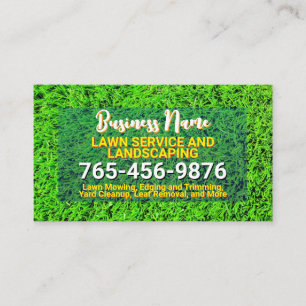 Professional Landscaping & Lawn Care Calling Card