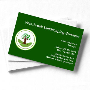 Professional Landscaping Services Business Card
