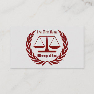 Professional Law Firm Business Card
