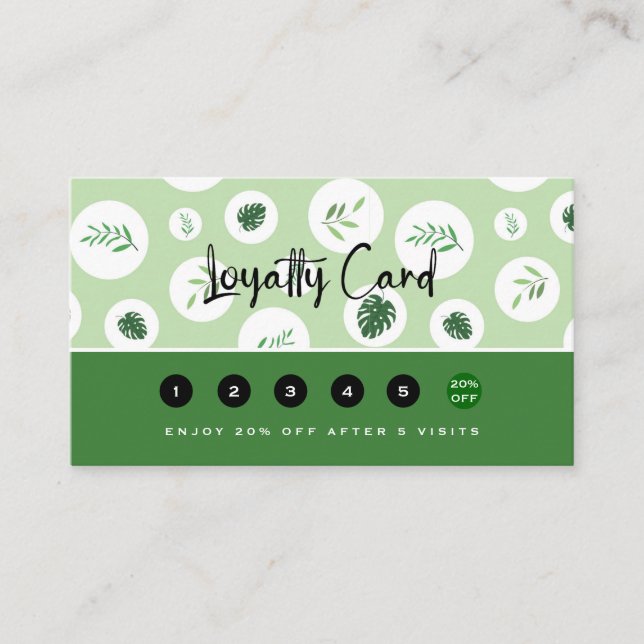 Professional Lawn and Tree Care Loyalty Card (Front)