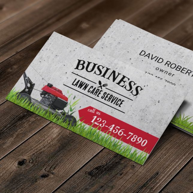 Professional Lawn Care & Landscaping  Business Card (Creator Uploaded)