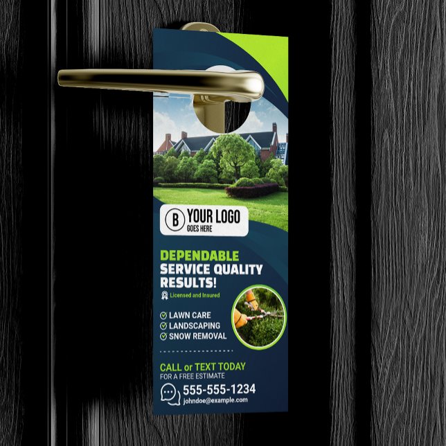 Professional Lawn Care Landscaping Gardening Tree Door Hanger (Creator Uploaded)