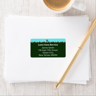 Professional Lawn Care Service Address Label