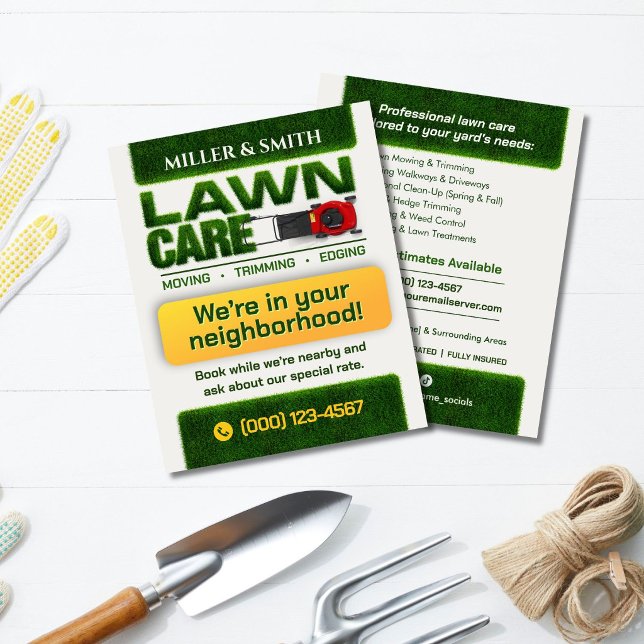 Professional Lawn Care Service Flyer (Creator Uploaded)