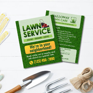 Professional Lawn Care Service Flyer