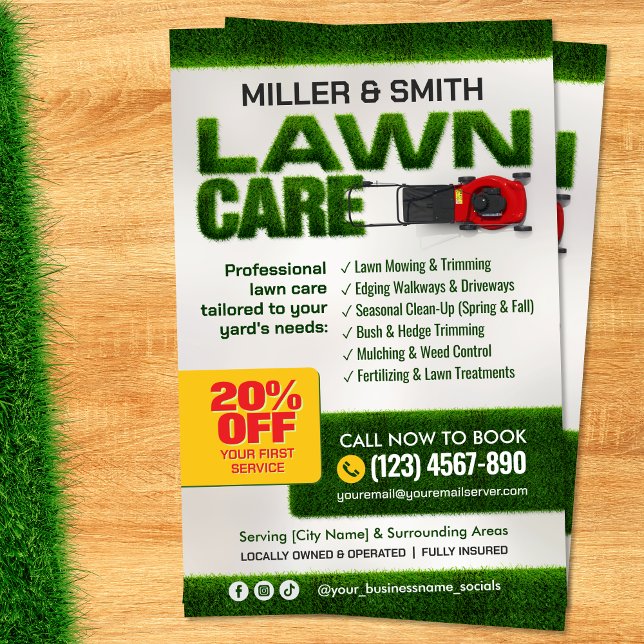 Professional Lawn Care Service Flyer (Creator Uploaded)