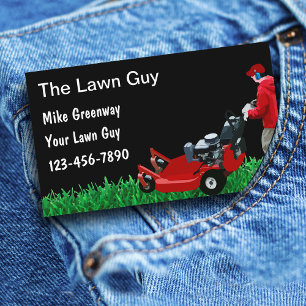 Professional Lawn Service Small Business Cards
