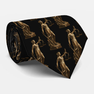 Professional Lawyer Attorney luxury Black Gold     Tie