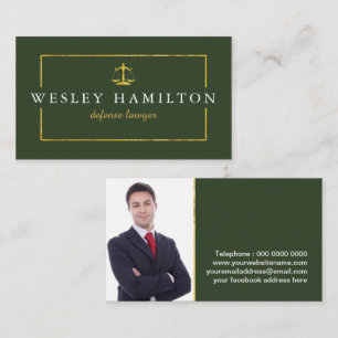 Professional Lawyer Business Card Template