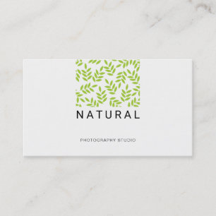 Professional Leaves Pattern Business Card