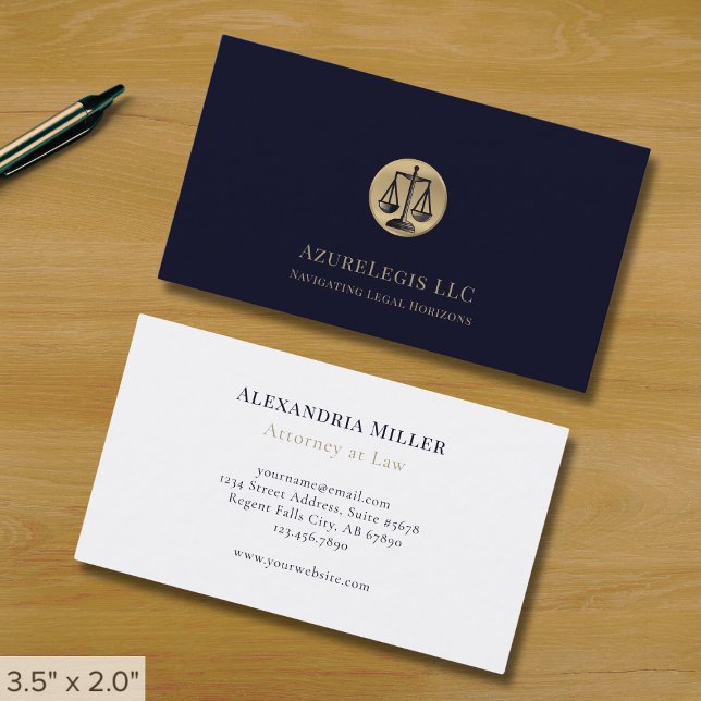 Professional Legal Services Business Card (Creator Uploaded)