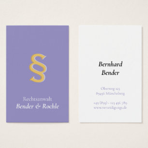 Professional Legal with § Symbol purple