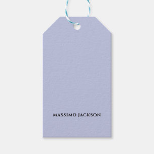 Professional lilac colour modern minimalist name gift tags