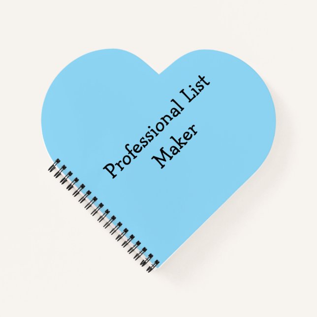 Professional List Maker Notebook (Front)