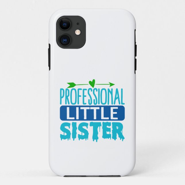 Professional Little Sister Blue Paint Drip Case-Mate iPhone Case (Back)
