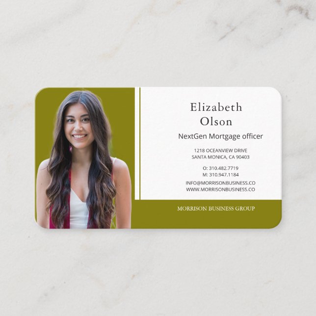 Professional Loan Officer Business Cards (Front)