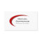 Professional Logo Business Card Red Curve Platinum