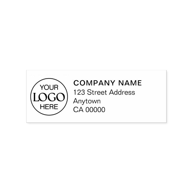 Professional Logo Business Return Address Simple Rubber Stamp (Imprint)