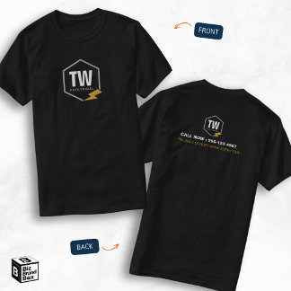 Professional Logo Electrician Electrical Services T-Shirt
