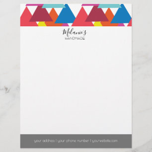 Professional Logo - Geometric Bold Triangular Custom Letterhead