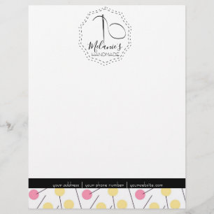 Professional Logo Letterhead-Tailor Seamstress Custom Letterhead