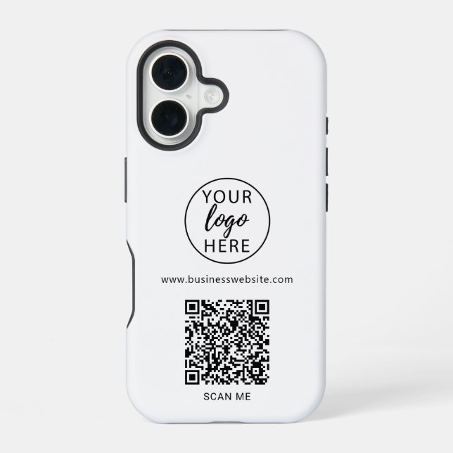 Professional Logo QR Code iPhone 16 Case (Back)