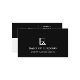 Professional Logo Window Cleaning Service  Business Card