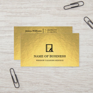 Professional Logo Window Cleaning Service  Business Card