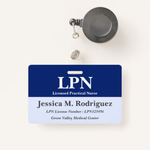 Professional LPN ID Badge