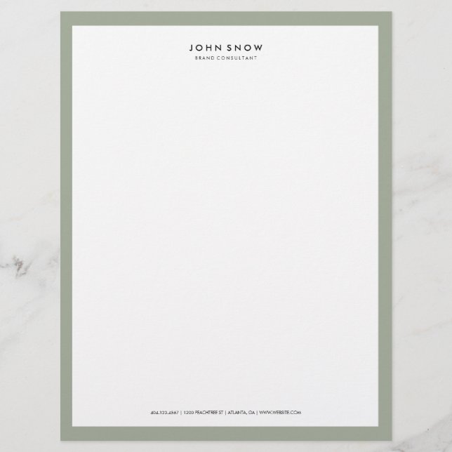 Professional Luxe Letterhead (Front)
