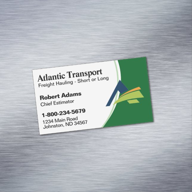 Professional Magnetic Business Card with Logo (In Situ)