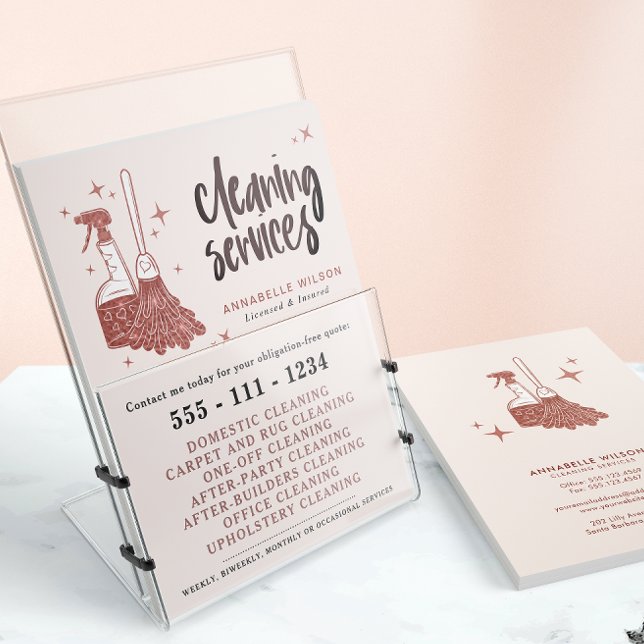 Professional Maid & House Cleaning Business  Flyer (Creator Uploaded)