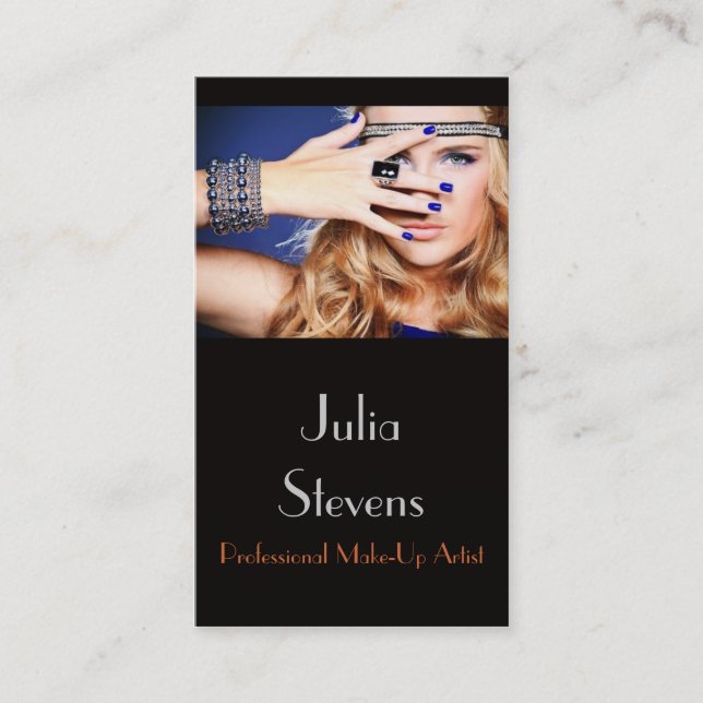 Professional Make-up Artist, Beauty Salon Card (Front)