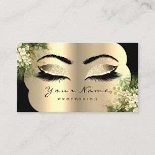 Professional Makeup Artist Appointment Floral Business Card