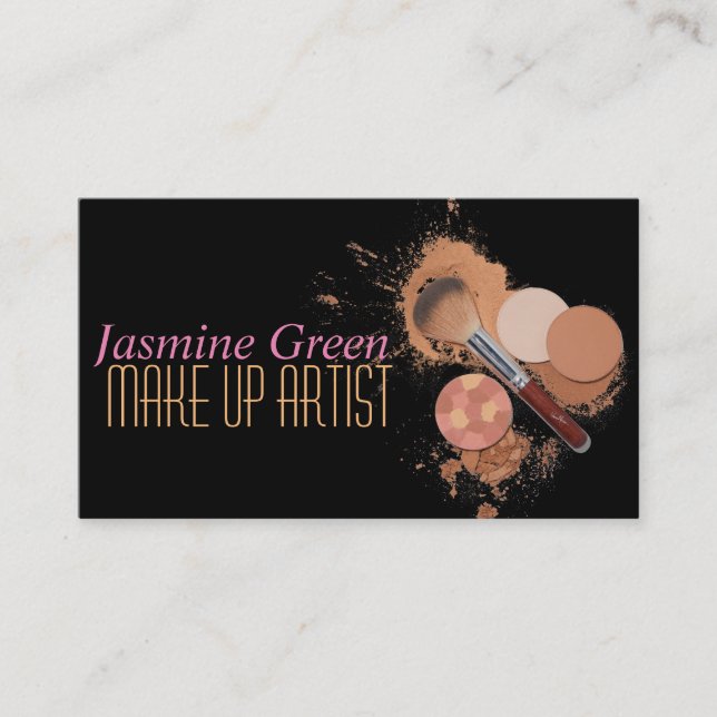 Professional Makeup Artist Business Card (Front)