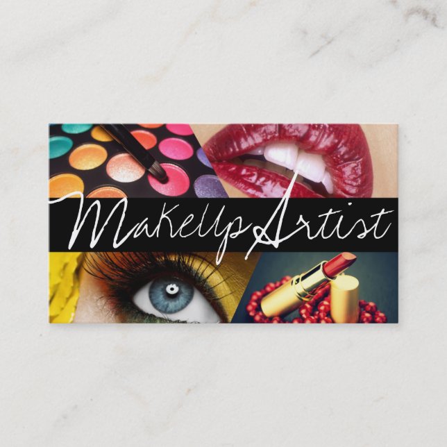 Professional Makeup Artist Business Card (Front)