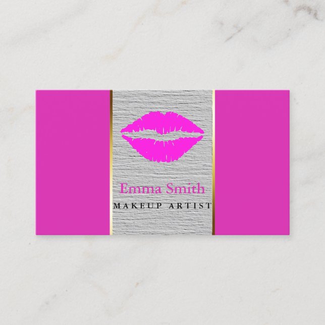Professional Makeup Artist Business Card (Front)