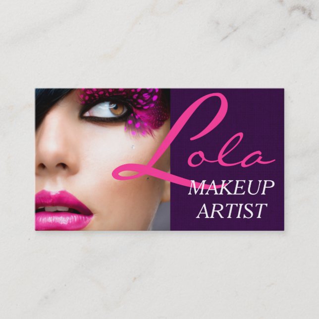 Professional Makeup Artist Card (Front)