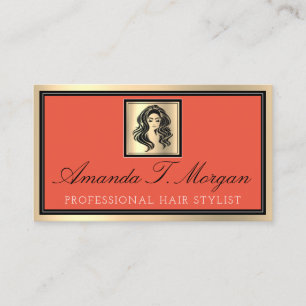 Professional Makeup Artist Eyelash Hairdresser Lux Business Card