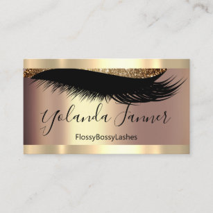 Professional Makeup Artist Eyelash Unique Modern B Business Card