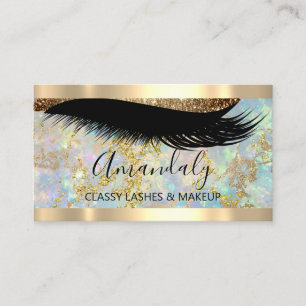 Professional Makeup Artist Eyelash UniqueHolograph Business Card