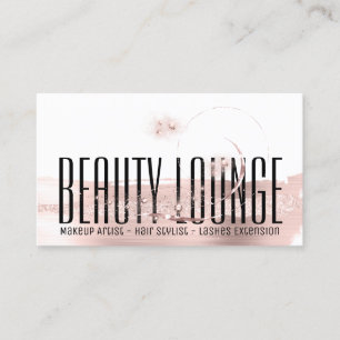 Professional Makeup Artist Hair Unique Rose Business Card