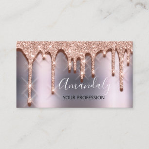 Professional Makeup Artist Lashes Rose Blush Gray Business Card