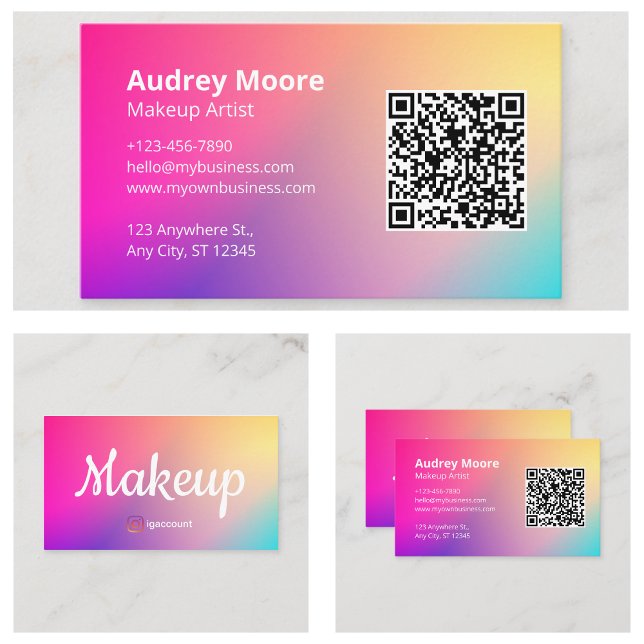 Professional Makeup Artist Modern Designs Business Card (Professional Makeup Artist Modern Designs Business Card
)