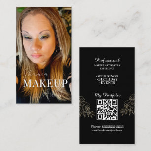 Professional Makeup Artist Photo Card QR Code