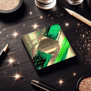 Professional Makeup Logo Tropic Body SPA Wellness  Square Business Card