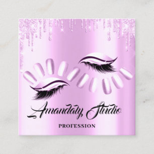 Professional Makeup Nail Manicure Appointment Card