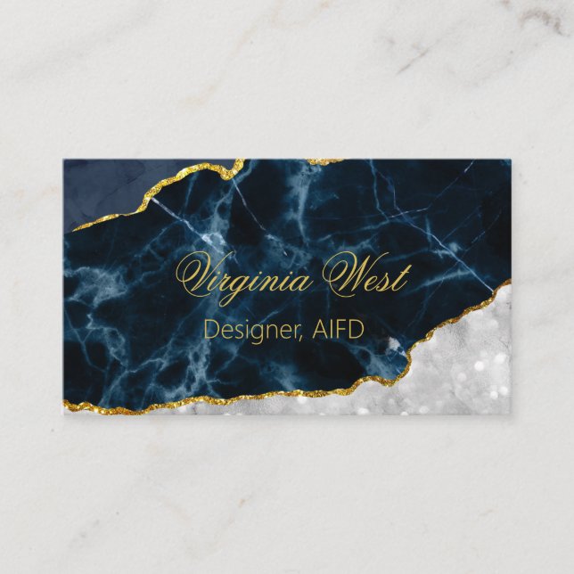 Professional Marble and Granite Business Card (Front)