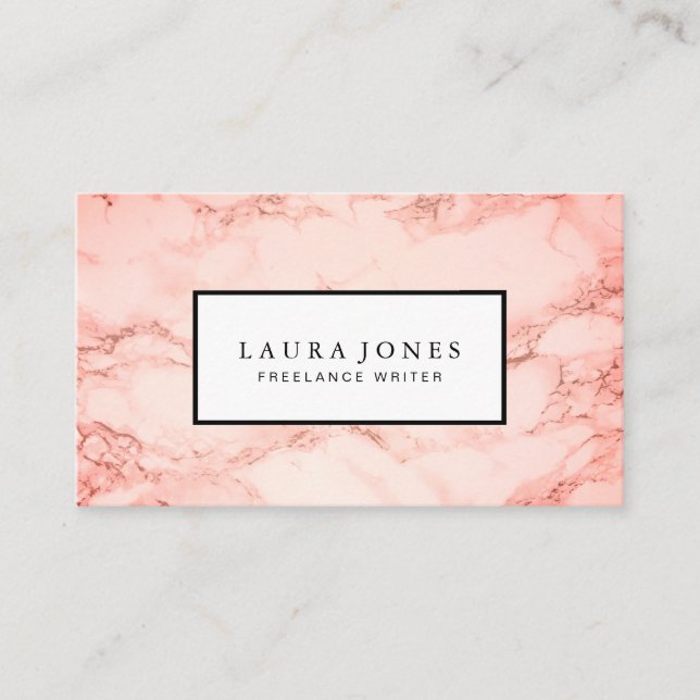 Professional Marble Business Card (Front)